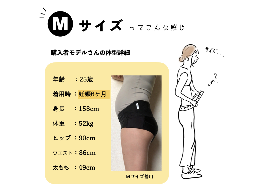 フィットキープ骨盤ベルト：Mサイズの着用感【妊娠中】 | CLOVERC ...